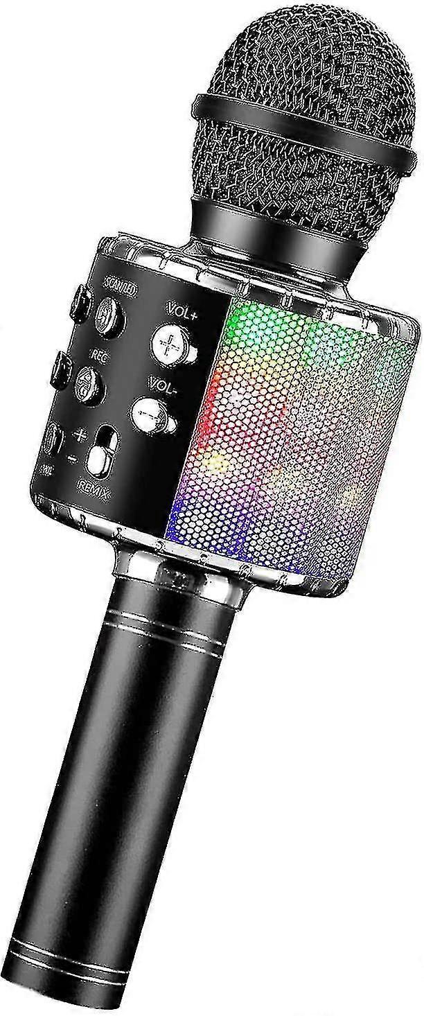 Wireless 4-in-1 Bluetooth Karaoke Microphone (black)