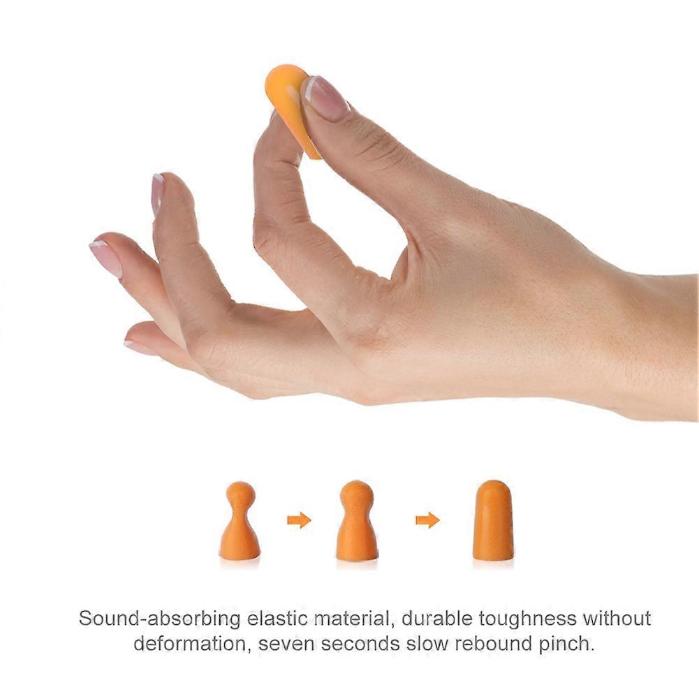 10 Pcs Anti Noise Bullet Type Earplugs Genuine Security Soundproof Earplugs With Lines