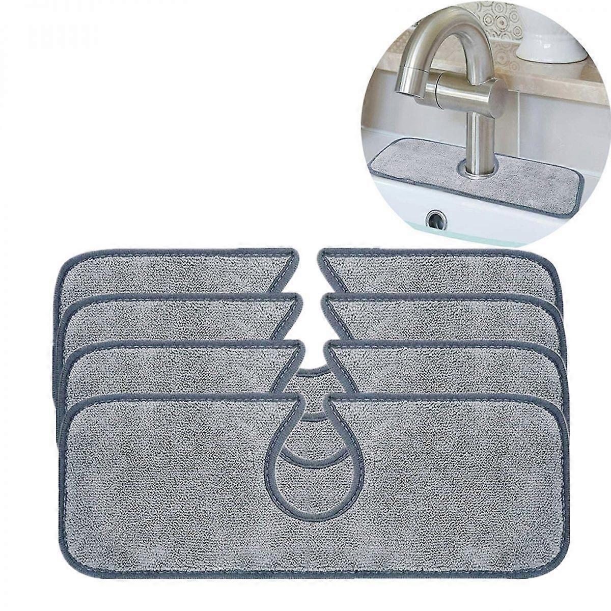 4pcs Microfiber Kitchen Faucet Absorbent Mat
