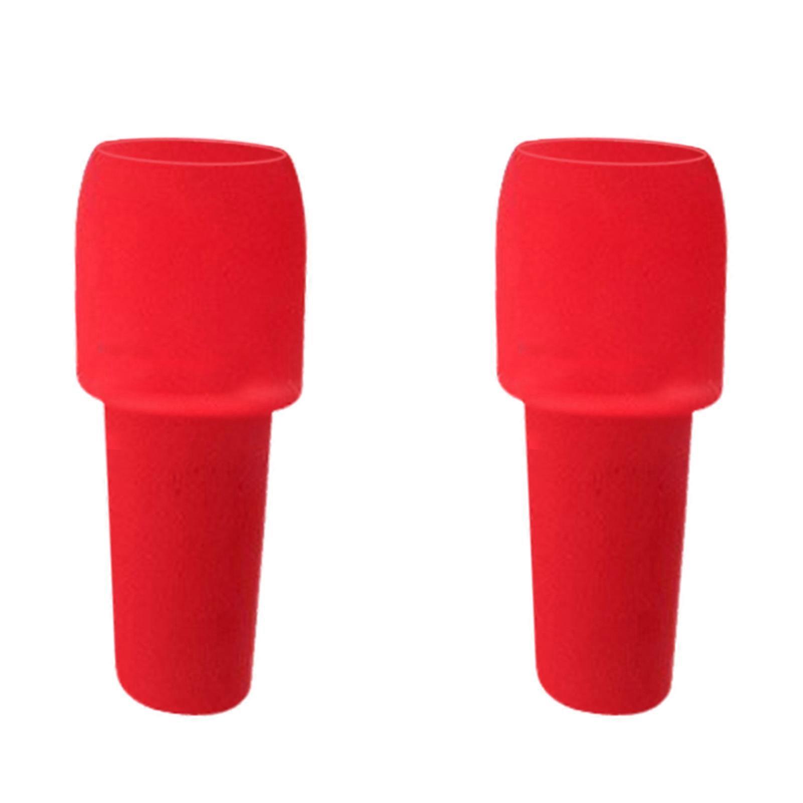 2 Pcs Wine Stoppers Bottle Corks Silicone Great Double Seal Leakproof No Odor Food Grade Resuable Elastic Universal Fresh-keeping Champagne Wine Beer