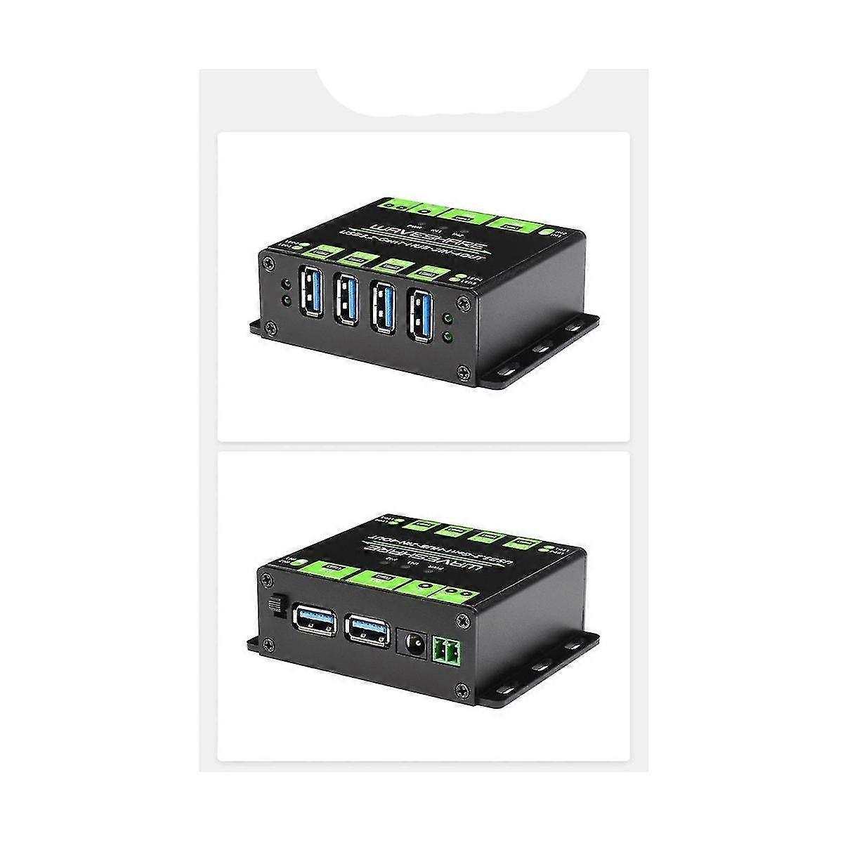 Industrial 4-way Usb3.2 Gen 1 Hub 2in-4out Dual Shared Random Switching Multiple Protection Circui