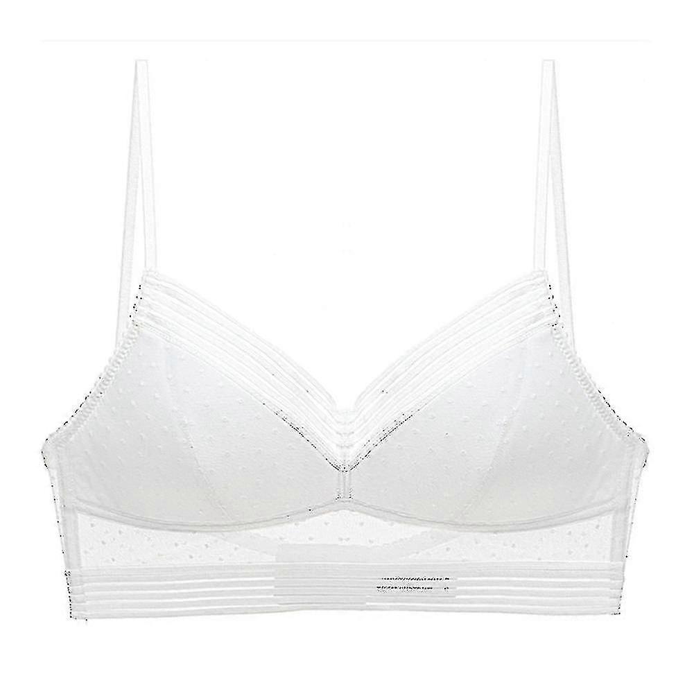 انخفاض الظهر رفع حمالة الصدر الدانتيل Bralette حمالة الصدر نقطة شبكة رقيقة جدا السيدات المحاصيل أعلى حمالة الصدر