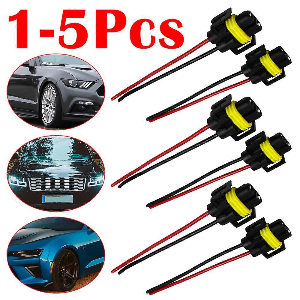 10-2pcs 12-24V Car H8/H9/H11 Bulb Socket Headlight Fog light Female Adapter Connectors Universal for Headlight Fog Light