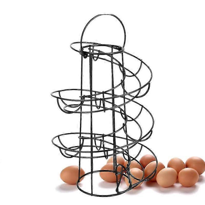 Christmas Portable Kitchen Creative Spiral Egg Rack Multifunctional Storage Egg Box Egg Storage Rack