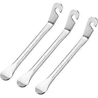 Bicycle Tire Lever Tyre Spoon Iron Changing Tool, Bike Tire Levers Stainless Steel Levers to Repair Bike Tube, Tire Changing Tool  (silver 3pcs)