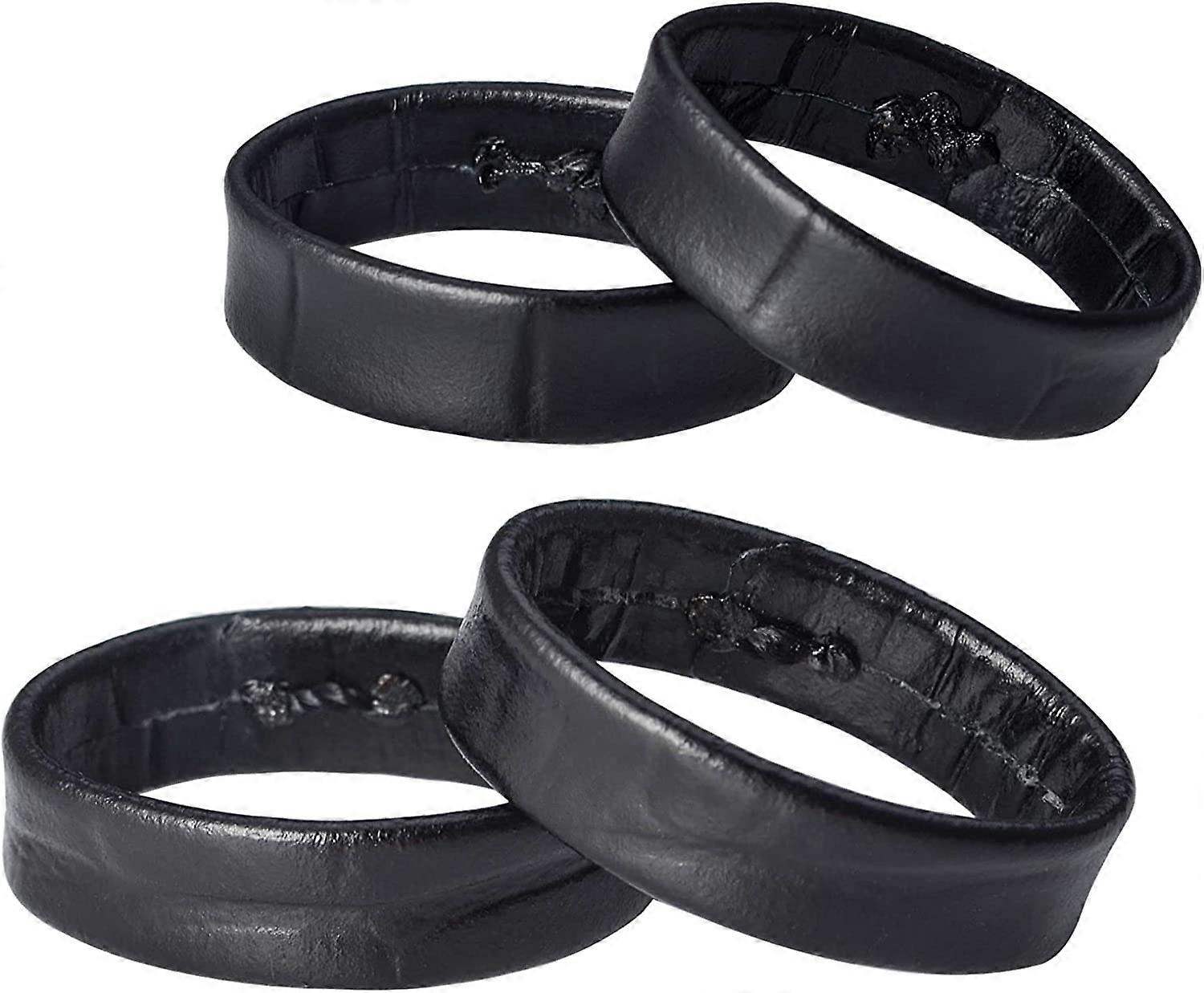 Leather strap ring, compatible with 22mm strap, black