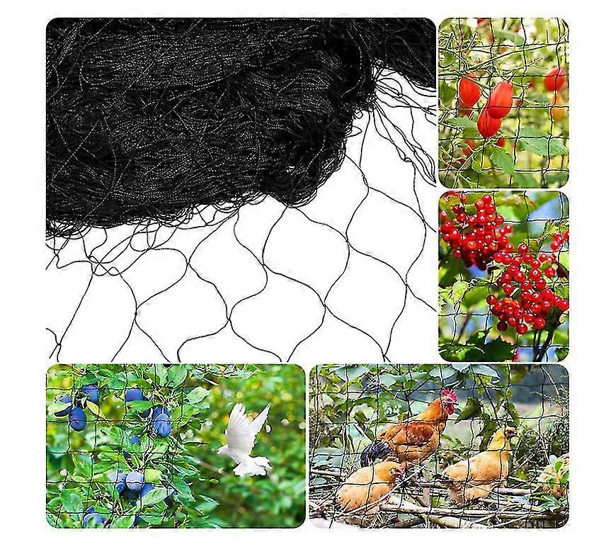 5x 10 M Fine Mesh Pond Protection Net - Color Black - Bird Protection Net, Leaf Net, Bird Protection Net, Pond Cover Net