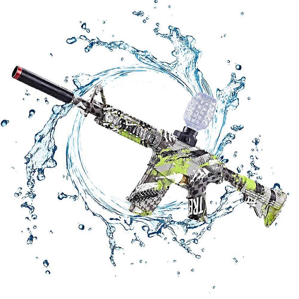 حمام سباحة الشاطئ لعبة الكتابة على الجدران بندقية المياه في الهواء الطلق معركة بندقية محاكاة إطلاق النار الكهربائية عالية السرعة انفجار بندقية المياه الصبي الجمعية DIY M4 بندقية المياه