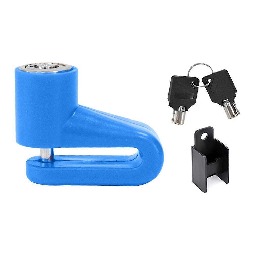 Electric Scooter Disc Brake Lock Anti Theft with Lock Frame for M365 (Blue)