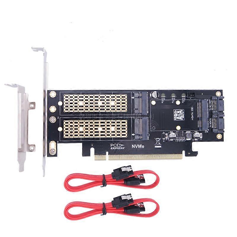Computer B+M for Key MSATA PCI-E Expansion Card for M.2 to Pci-E 4X Three inOne