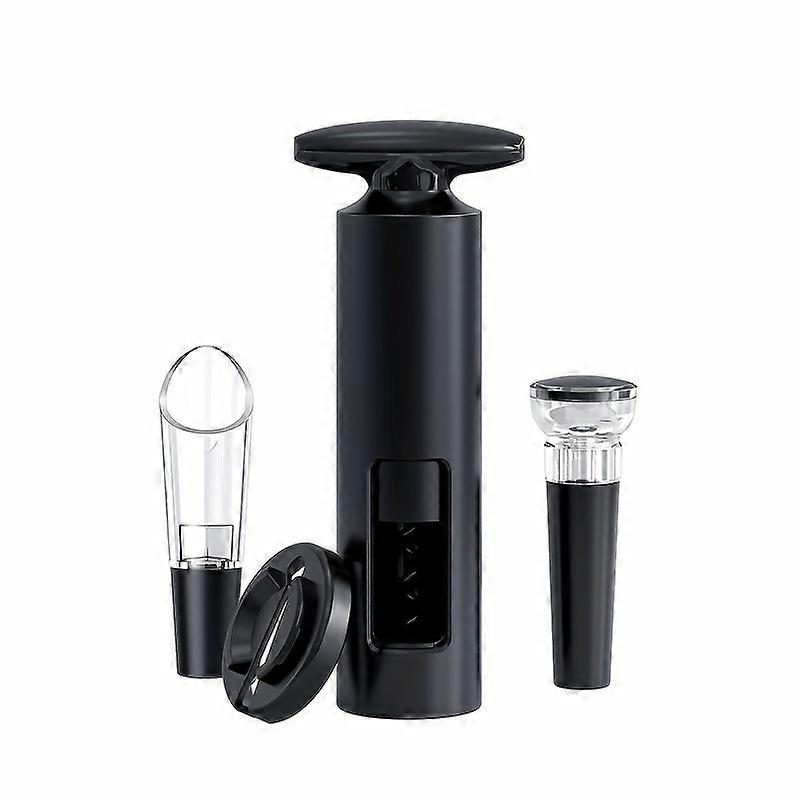 1pc Manual Wine Bottle Opener Set Grape Wine Opener Set Open Wine Pour Wine Storage Three-piece Set Spiral Corkscrew Cork Opener Vacuum Preservation C