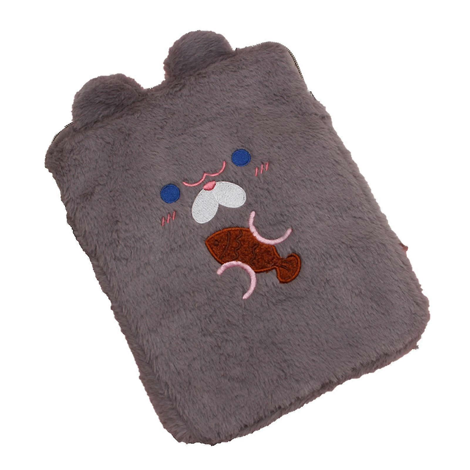 Lightweight Grey Plush Tablet Sleeve Case with Multiple Protection