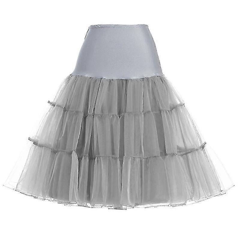 50s Swing Vintage Petticoat/crystal Gauze Retro Underskirt/rockabilly Tutu/fancy Net Skirt/wedding Dress Grey