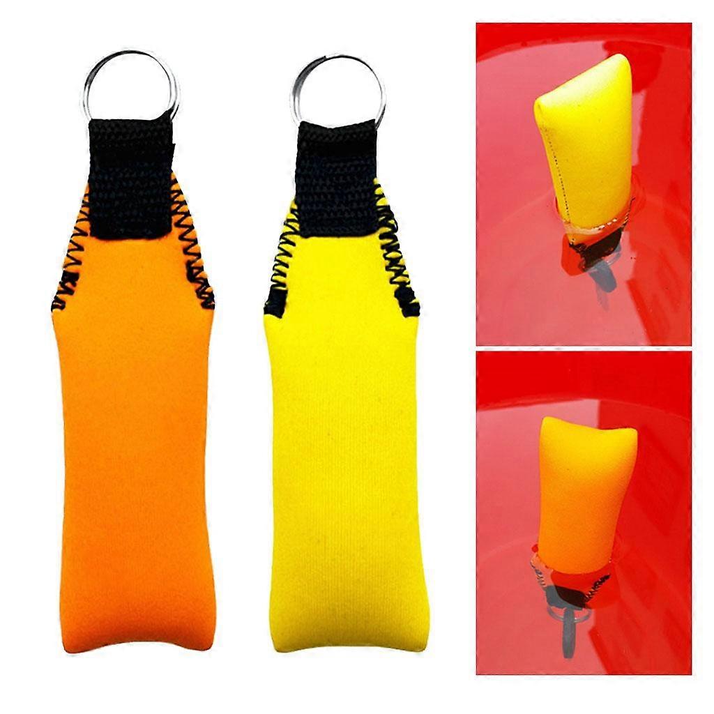 2pcs Rectangle Neoprene Floating Keyring For Boating Yachting Sailing
