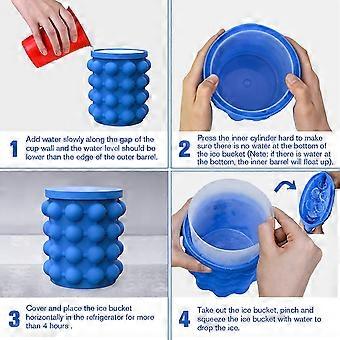 Vassoi Per Cubetti Di Ghiaccio Grandi In Silicone Con Coperchio – 4 Pezzi, Cubi 5,3cm – A Lenta Fusione, Per Whisky E Cocktail – Bangp