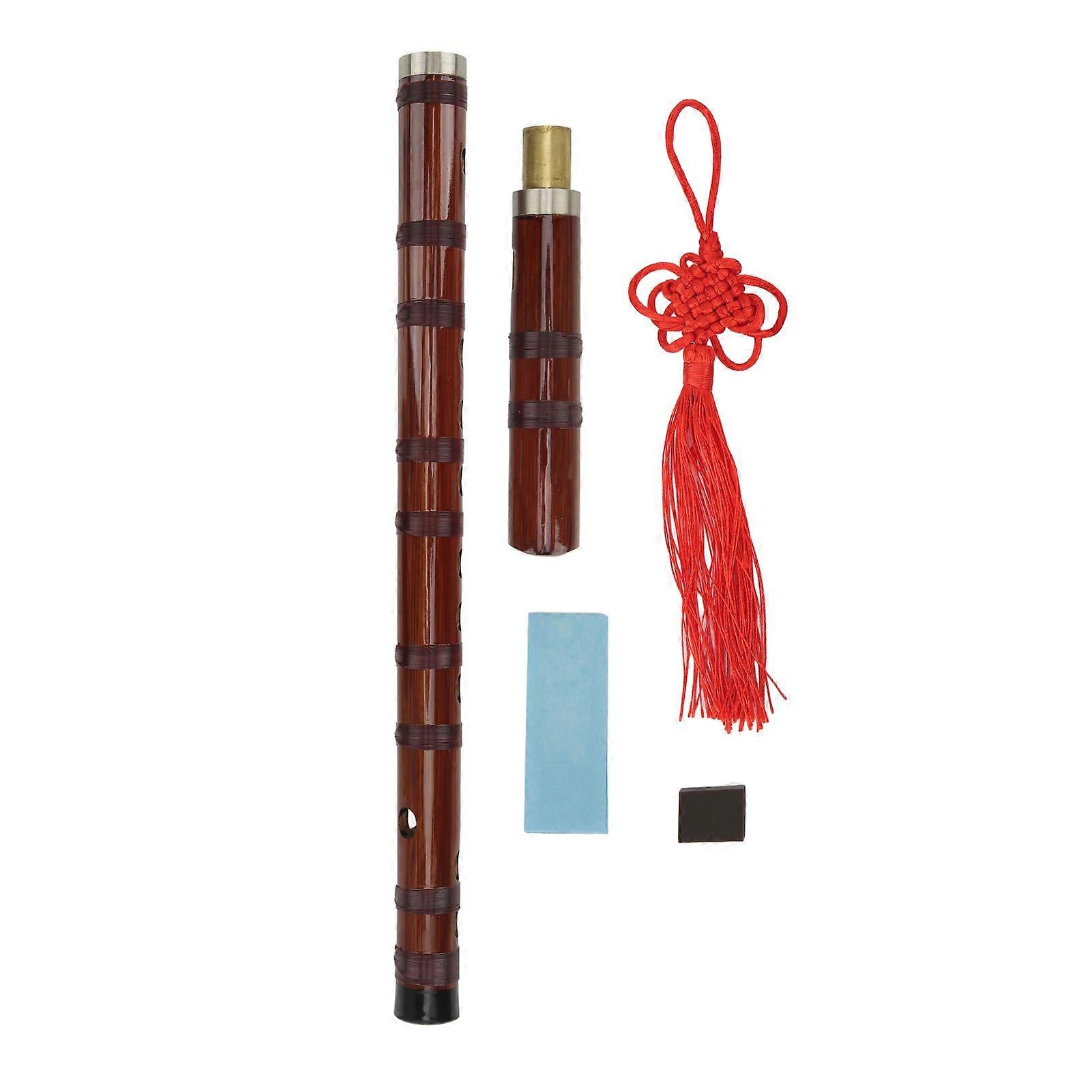 Recorder Instrument Vertical Flute Bamboo Chinese Style Set Kit for Playing Performance G Key
