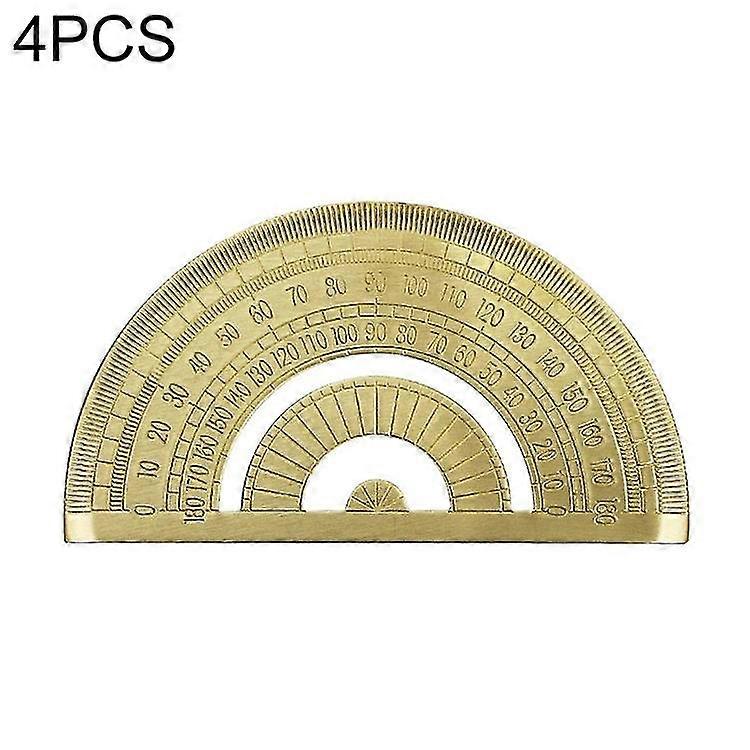 4 Pcs Measuring Tool, Model: 0-180 Degree Protractor