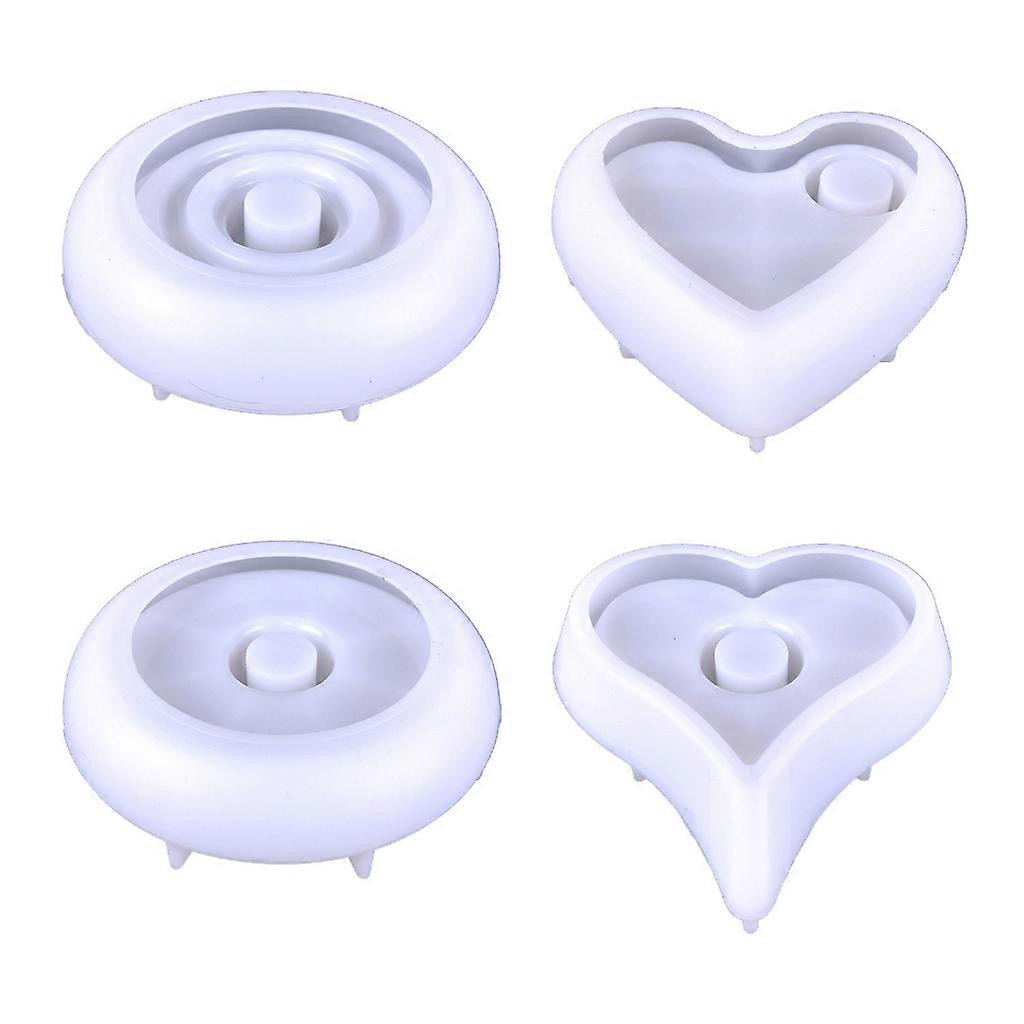 Herz Kerzenständer Silikon Form Gips Pflaster Form Lippenstift Halter Tablett Form