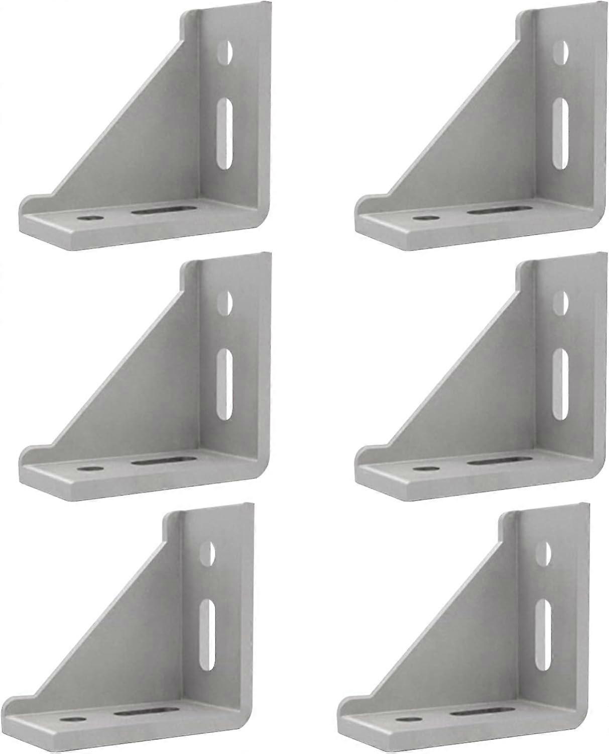 素敵な6コーナーブラケットのセット - 40 x 80 cm - 固定材 - アルミコーナーブラケット - 40 x 80 cmの6個