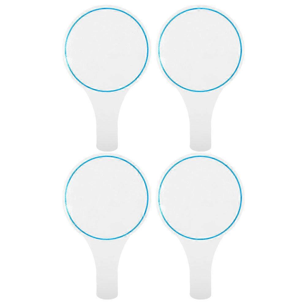 4 Pcs Effaçable À Sec Réponse Paddle Tableau Blanc Simple Face Palettes Mini Dry Erase Answer Paddles