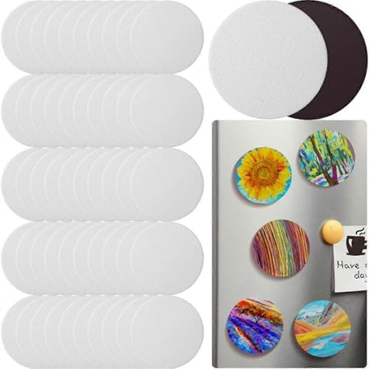 Magnetic Painting Canvas Panel For Painting Magnetic Tile Art Refrigerator Storage Cabinet Art Pain