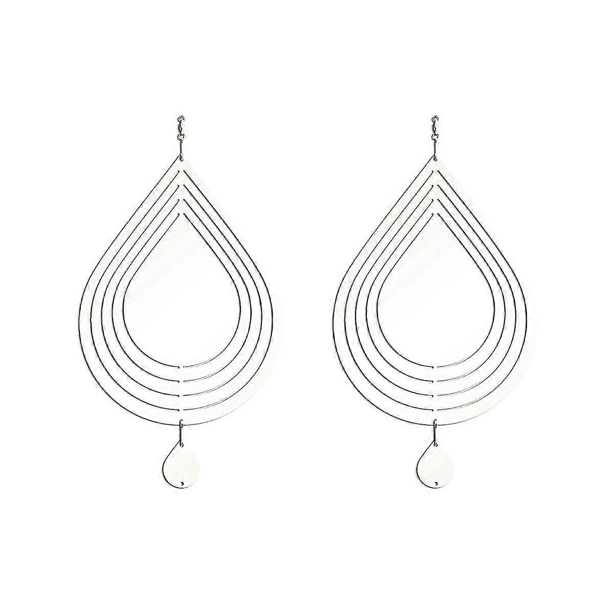 2pack 10 Inch Sublimation Wind Spinner Blanks 3d Wind Spinners Hanging Wind Spinner For Indoor Outd