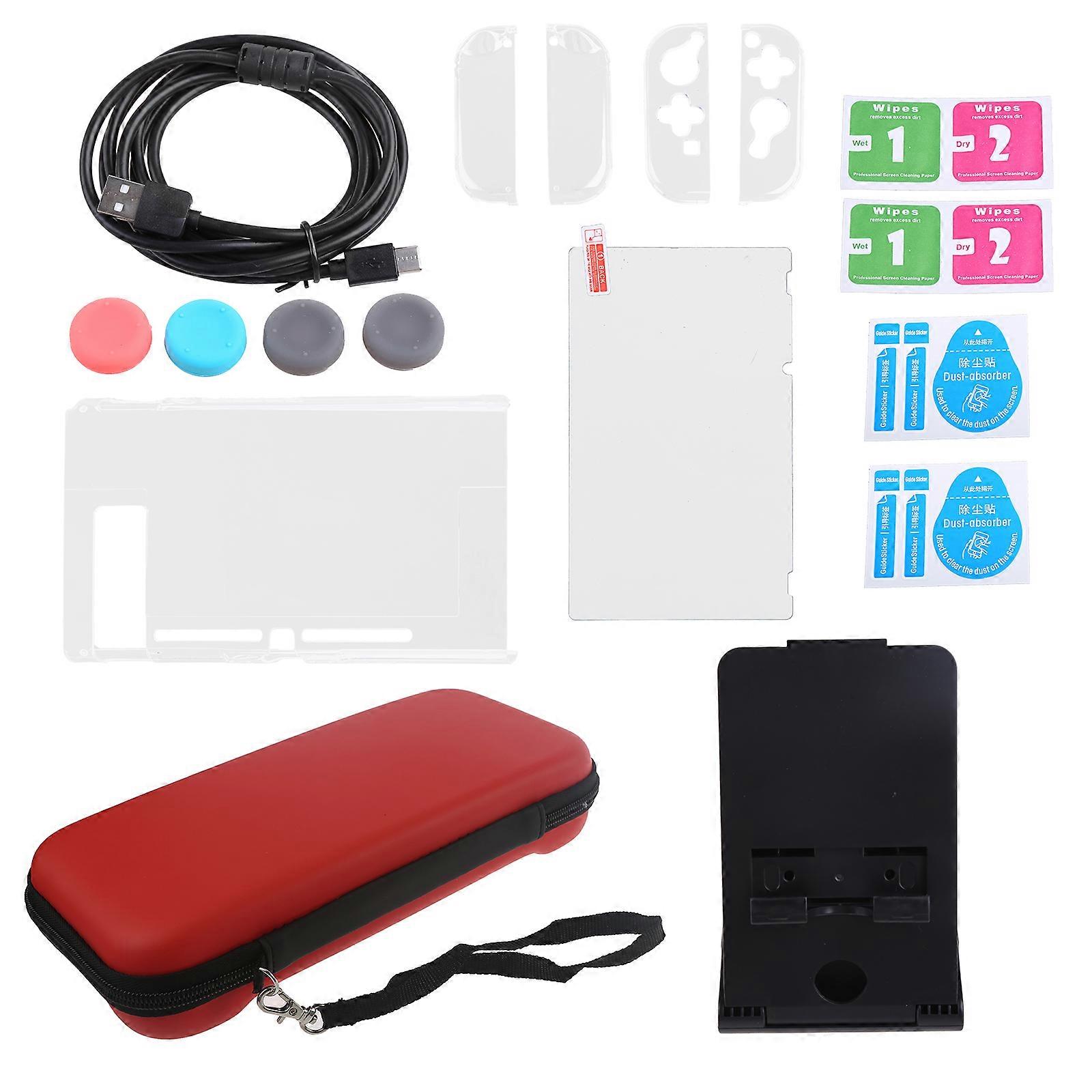 Protective Case for Game Switch Gamepad Screen Protector Thumb Grips TravelCarry