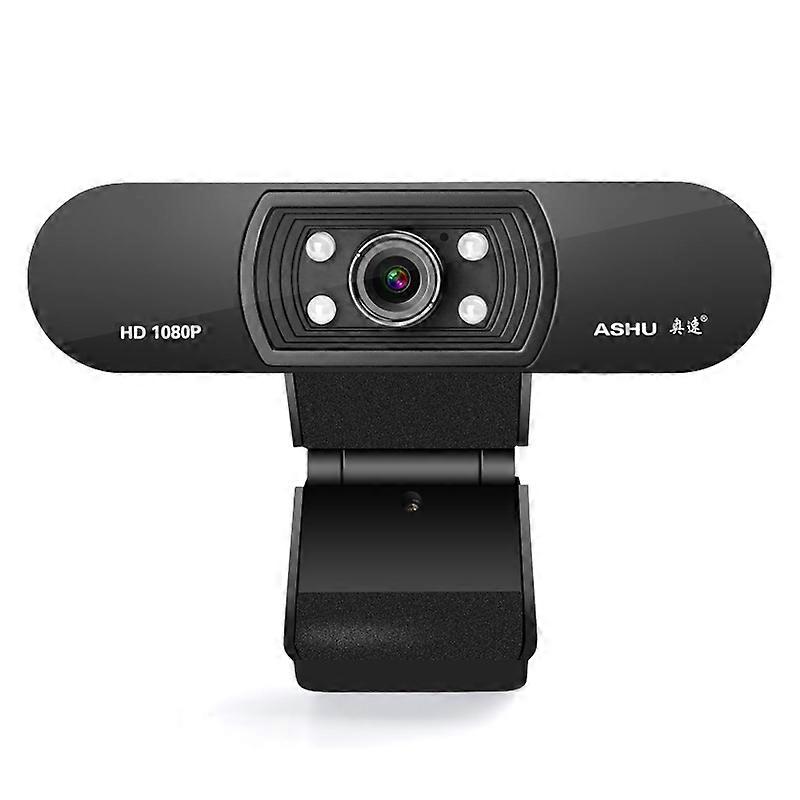 USB webcam H800 HD 1080P camera LED light night vision auto focus Built-in digital microphone Drive-free with base