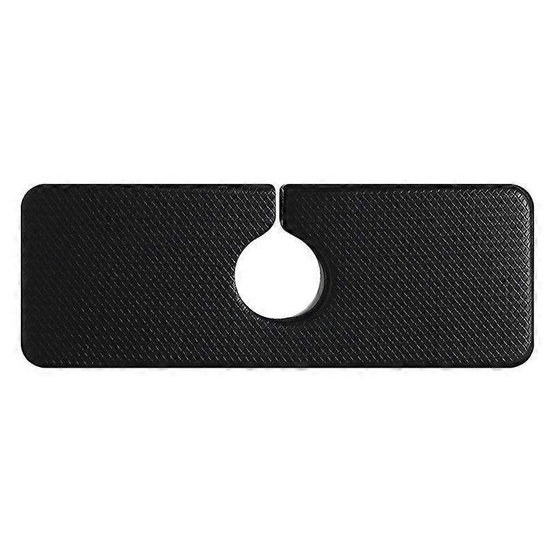 Waterproof Tear-resistant Faucet Mat Faux Leather Practical Non-sliding Sink Counter Mat for Home