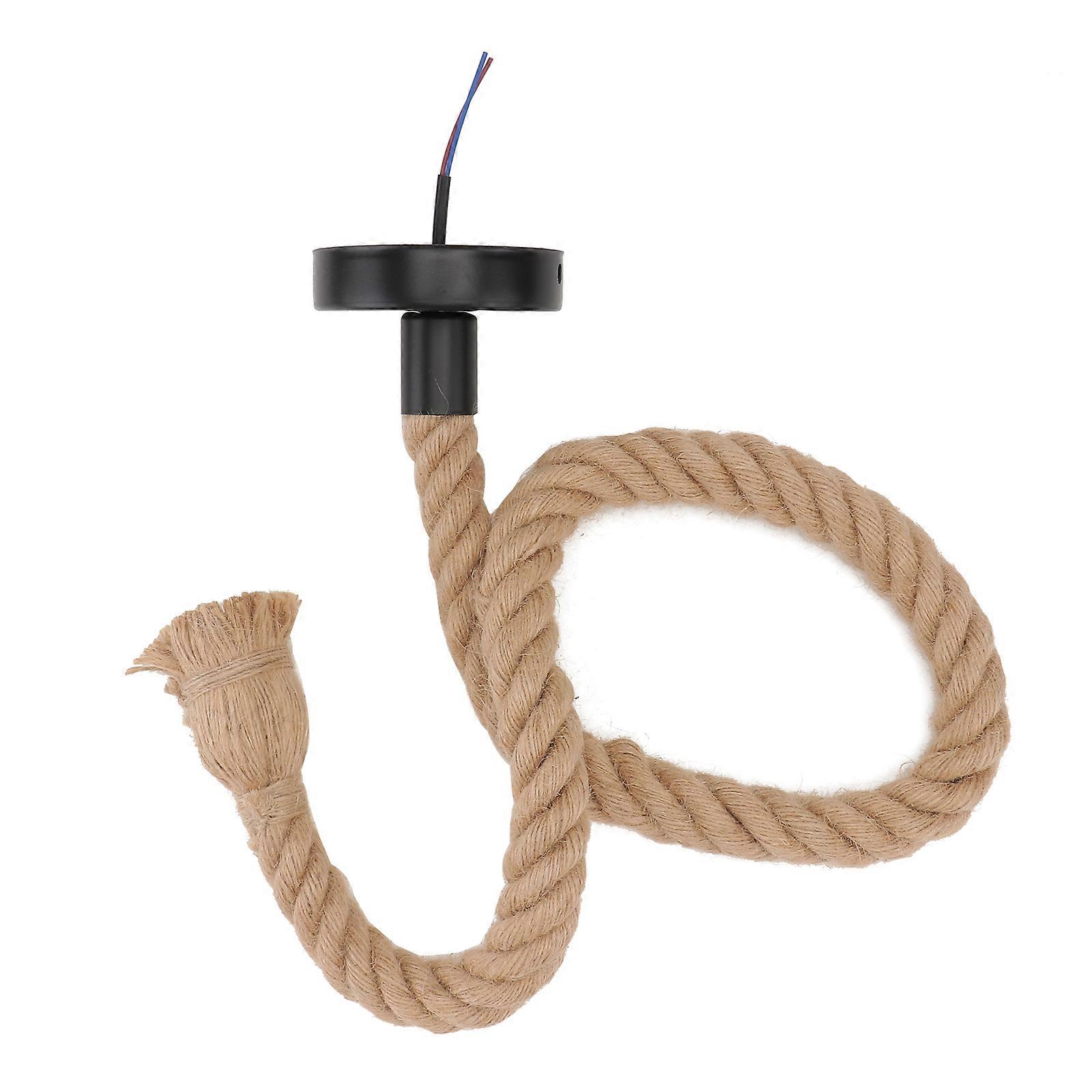 Suspendu Tissé Plafonnier Luminaire Pendentif Kit Suspendu Luminaire Ferme Corde Lumière Pendentif Lumière Corde