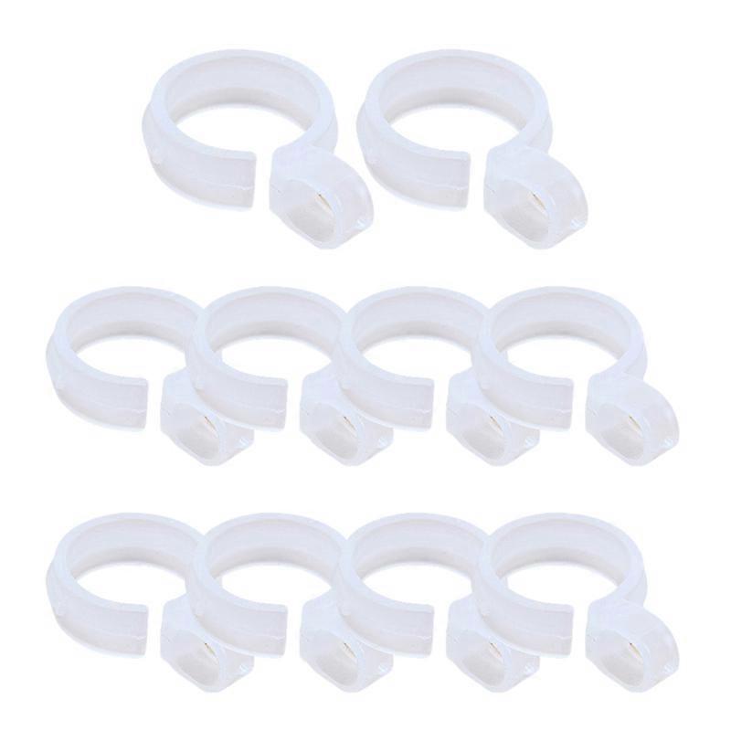 10Pcs Coat Hanger Hook Windproof Non-slip Mini Clothes Peg Fixed Hook for Bathroom JIKAIX