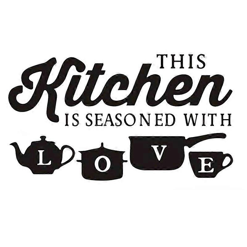 Removable Kitchen Love Pot Cup Wall Sticker Dining Room DIY Decal Home Decor JIKAIX
