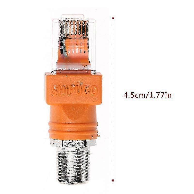 F samice na Rj45 samec koaxiální barelová spojka adaptér Rj45 na RF konektor převodník A