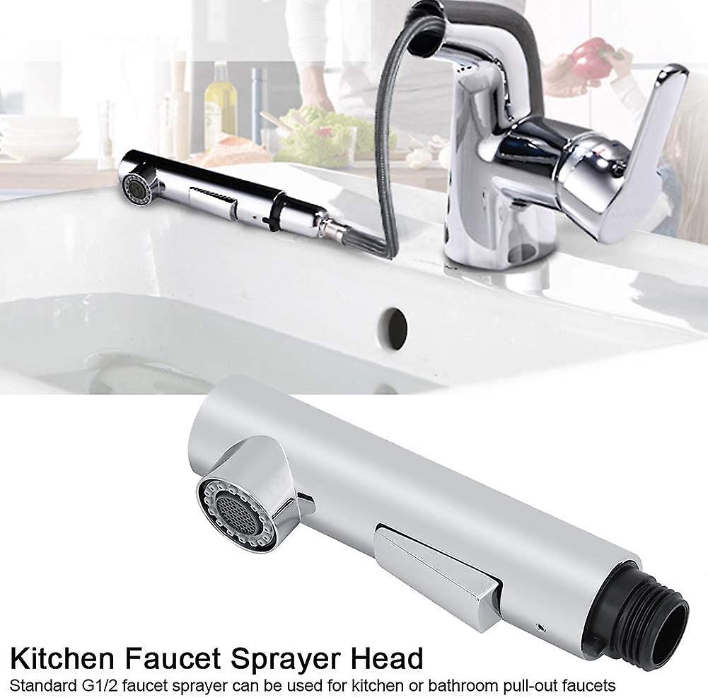 Faucet With Pull-out Spray, Spare Accessory, 2 Spray Settings, For Kitchen Sink