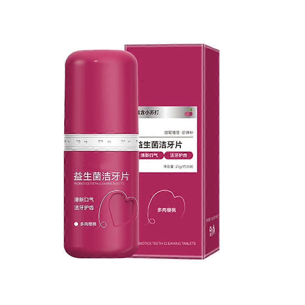 Probiotic Tooth Cleaning Tablets Freshen Breath, Clean Teeth And Protect Gums, Portable Solid Toothpaste