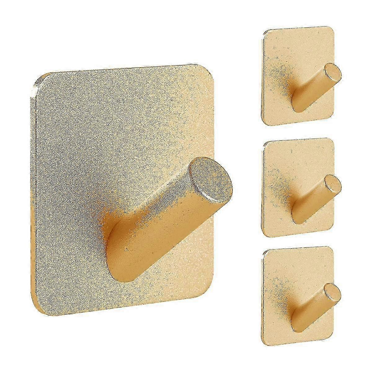Heavy Duty Adhesive Hooks,self-adhesive Hooks,square-slash Hook For Home Schools And Offices(4pcs)
