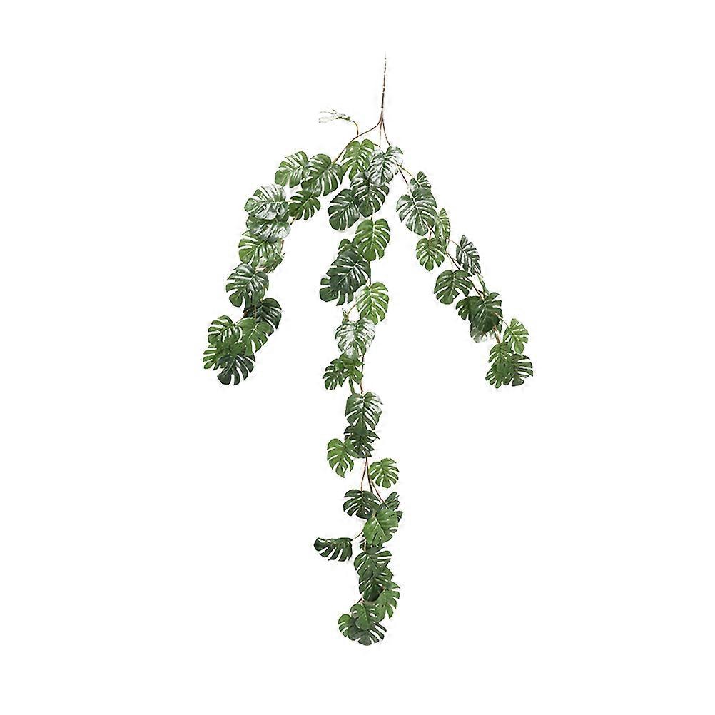 Simulation Turtle Leaves Vine Artificial Hawaii Style Palm Leaf Party Plants Leaf Home Decoration - 65cm (Green)