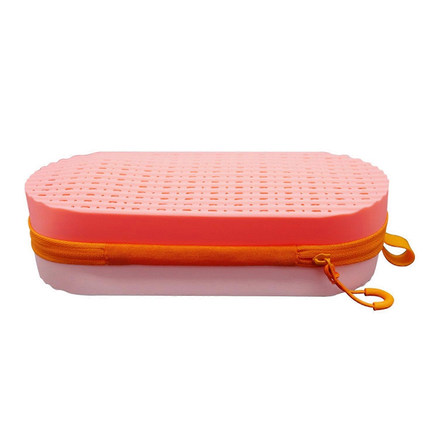 Silicone Swimming Goggle Case with Drain Hole Lightweight Shockproof Goggle Protective Box for