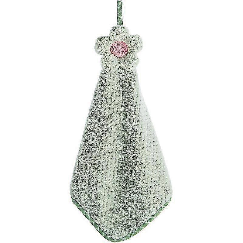 Chiffon de nettoyage en molleton corail microfibre 42 * 32cm (vert) 1 pièces