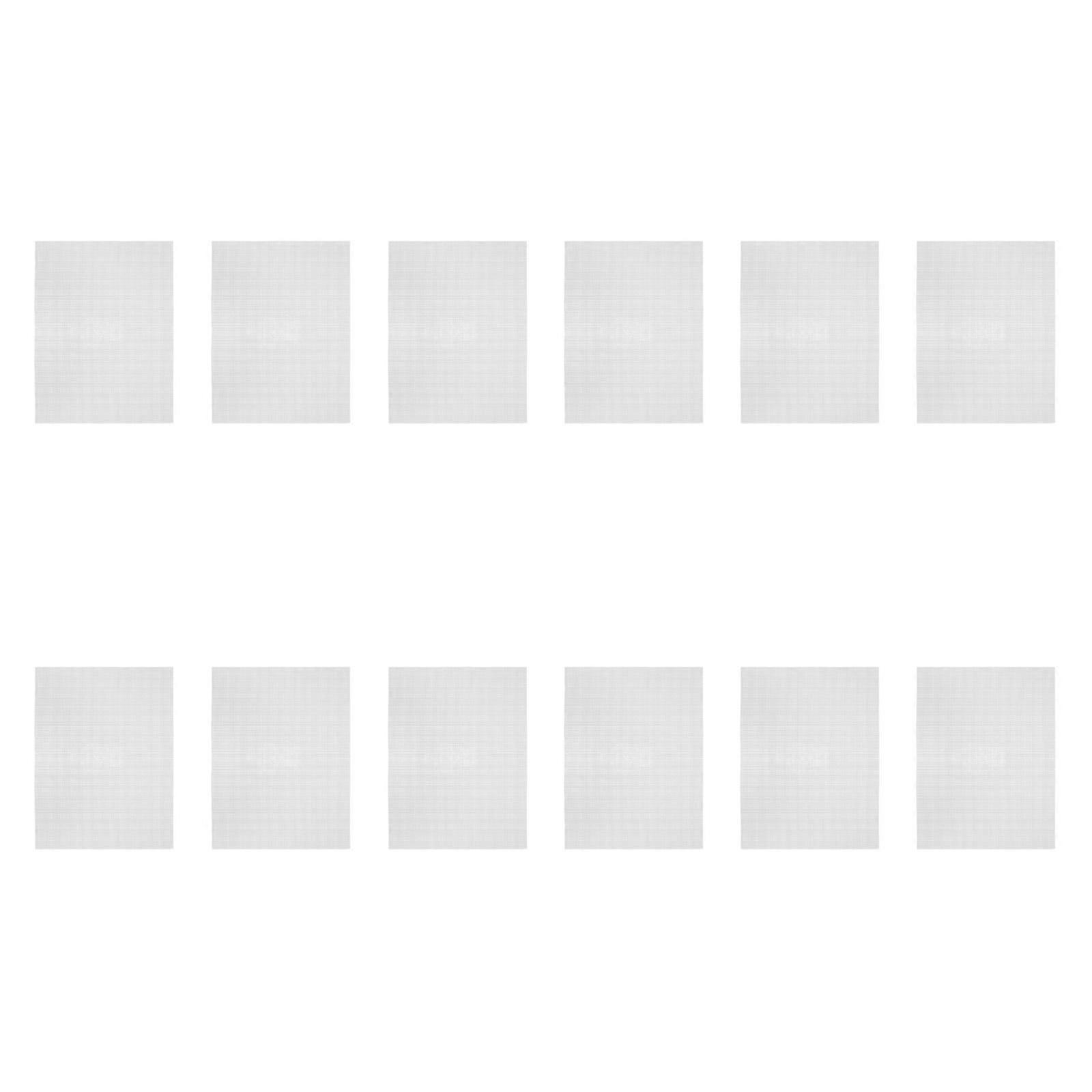 12x Plastic Mesh Canvas Sheets Cross Stitch Mesh Sheets for Cross Stitch DIY