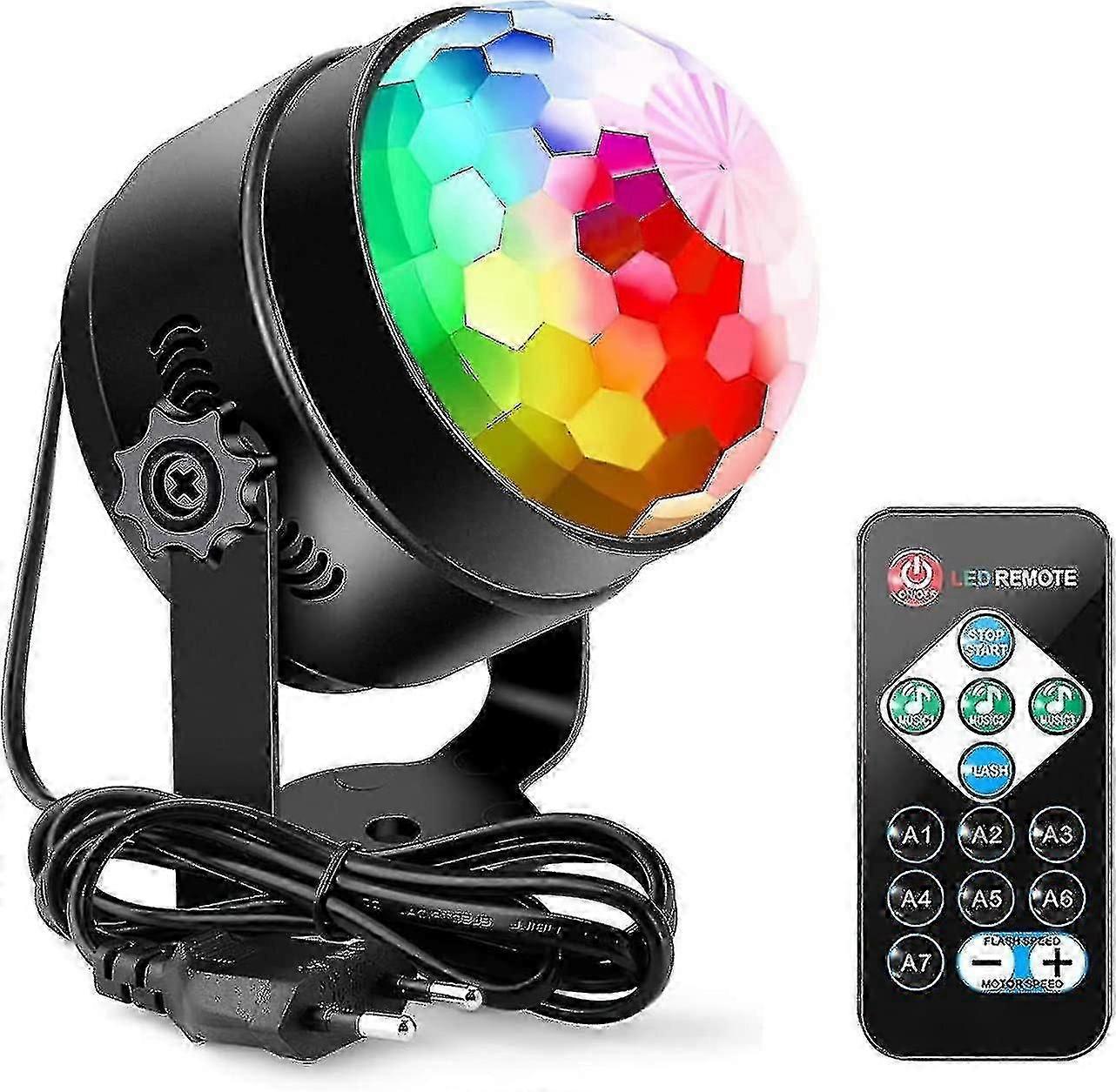 Disco Ball 360 Rotating Led Party Lamp Music Activated Disco