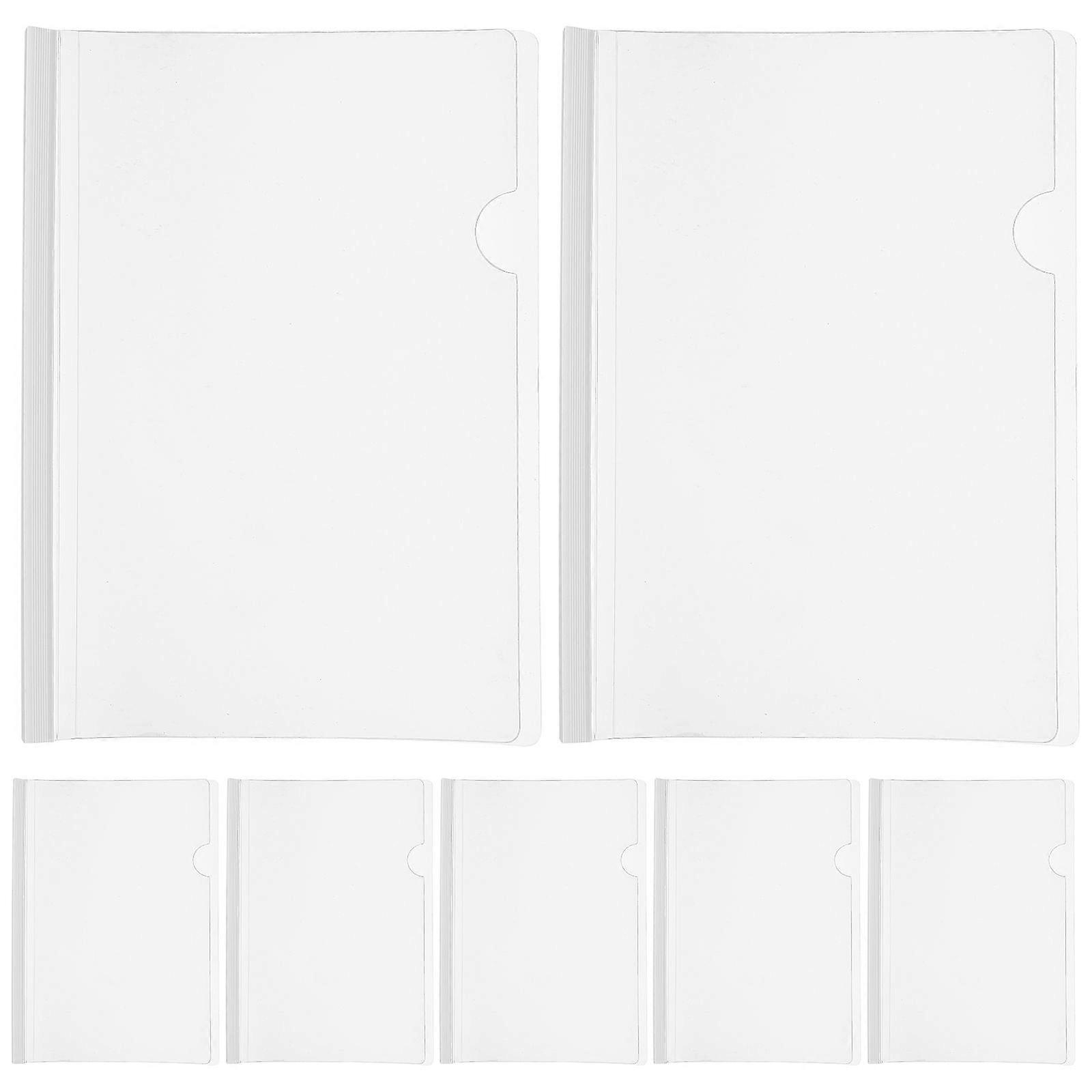 10pcs Clear Report Covers for Paper Multi-function File Folders with Sliding Bars File Covers (B5)