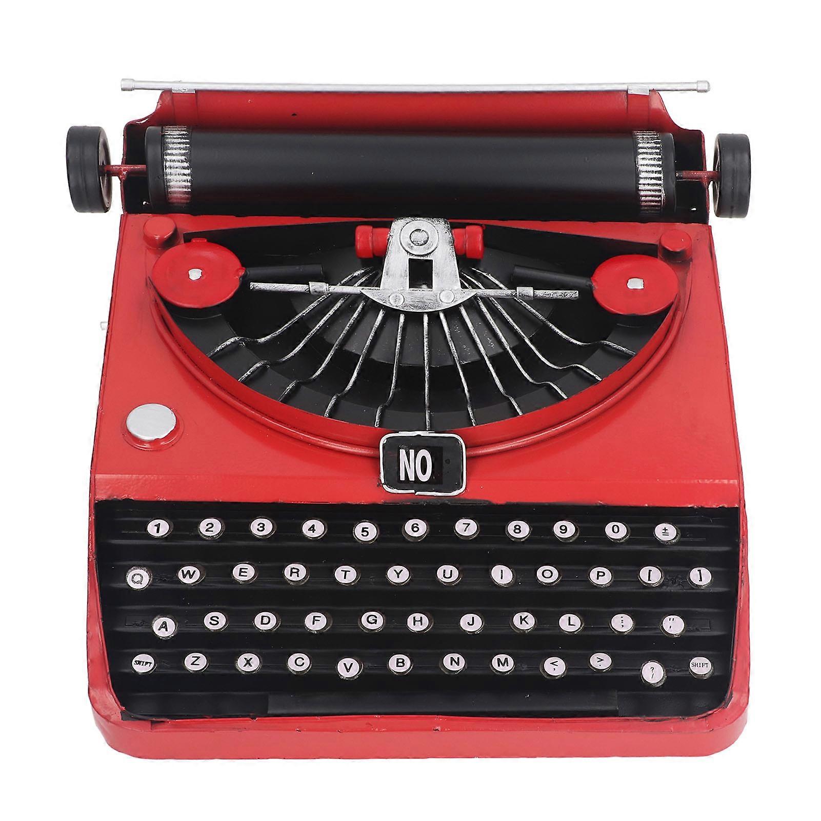 Retro Vintage Schreibmaschine Modell Eisen Antik Schreibmaschine Tisch Dekor Display Modell Schreibmaschine Ornament Statue