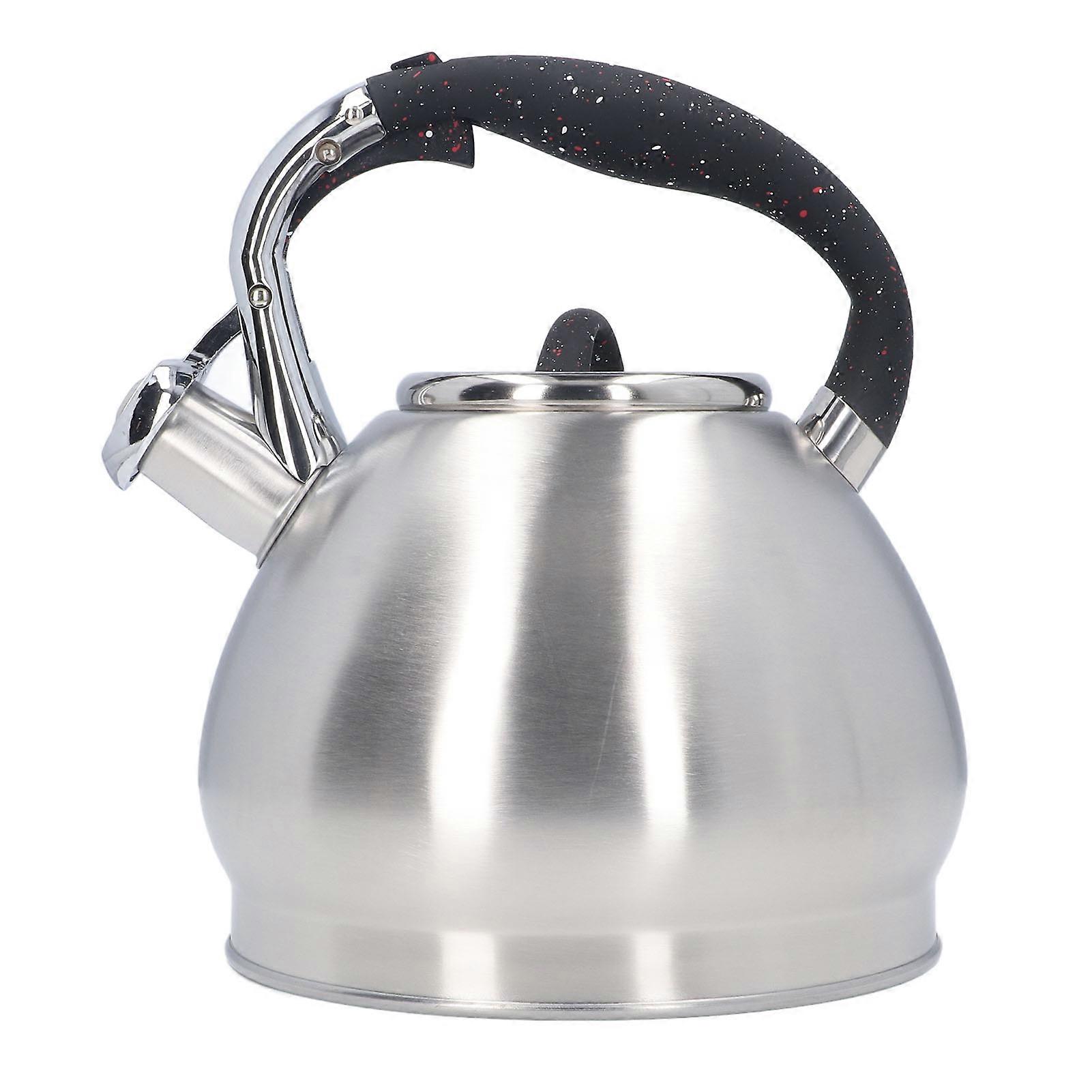 Whistling Kettle Even Fast Heating Stainless Steel Stovetop Teapot with Prevent Scald Handle for Induction Cooker 3.5L