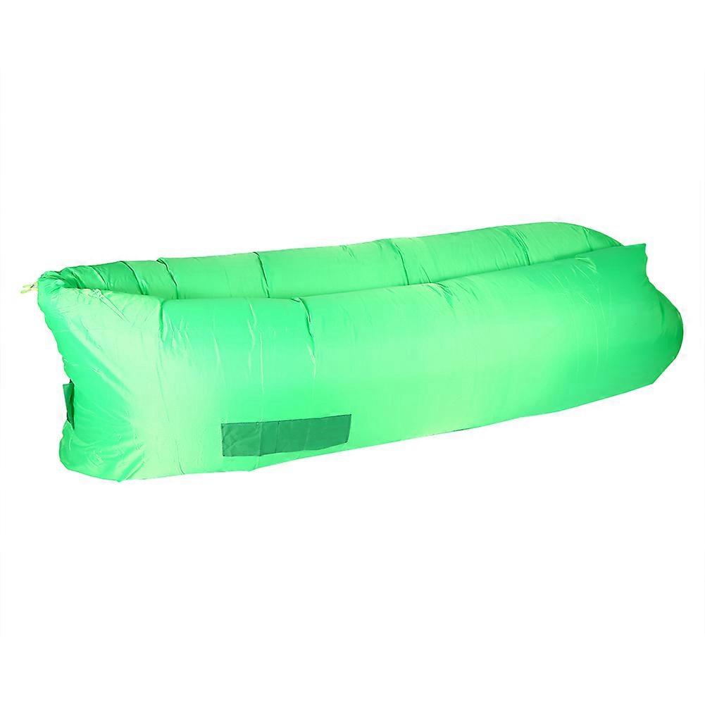 Fast Inflatable Air Bag Sofa Lounge Bag Lazy Air Bed Camping Beach Sofa(Green)