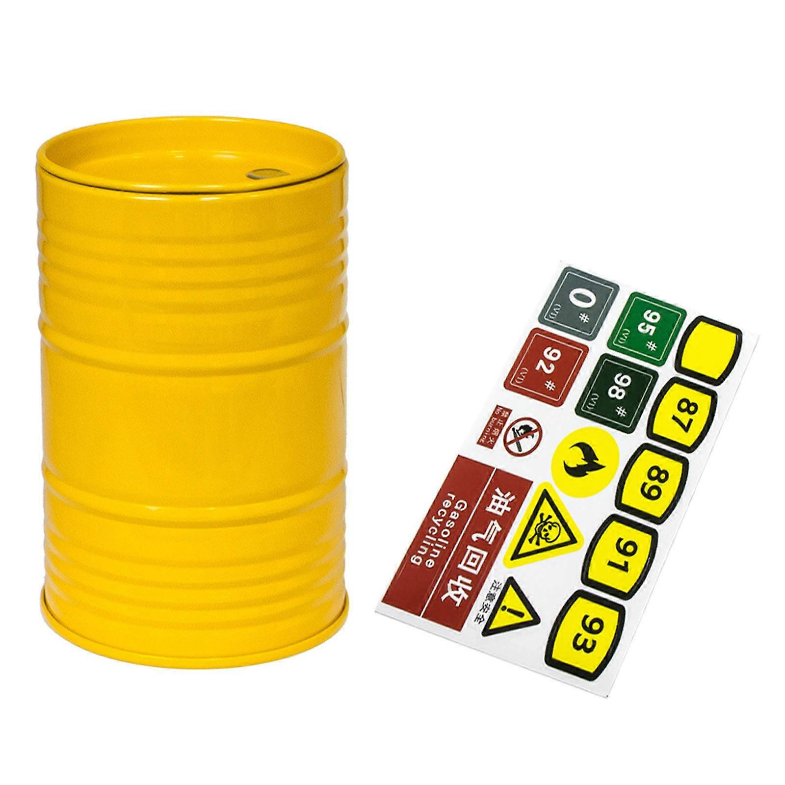 Remote Control Car Modified Kits Simulation Gas Can Decoration for 1/8 1/10 Crawlers Realistic Oil Barrels Car Accessory  Yellow