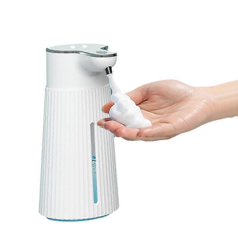 13.5oz Touchless Foaming Soap Dispenser with Low Battery Alert and Adjustable Flow Control for Home and Commercial Use