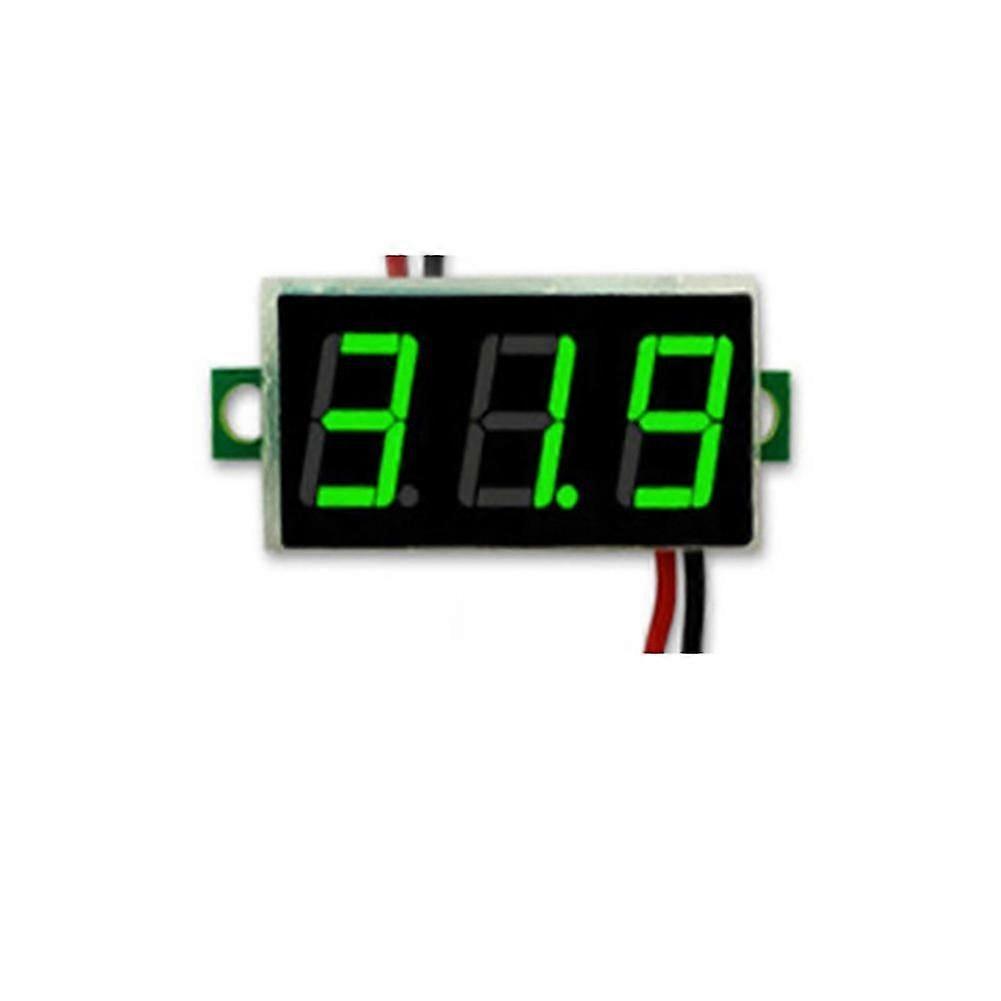Mini DC 2.5-30V LED 3-Digital Display 2 Wires Voltmeter Panel Volt Voltage Meter