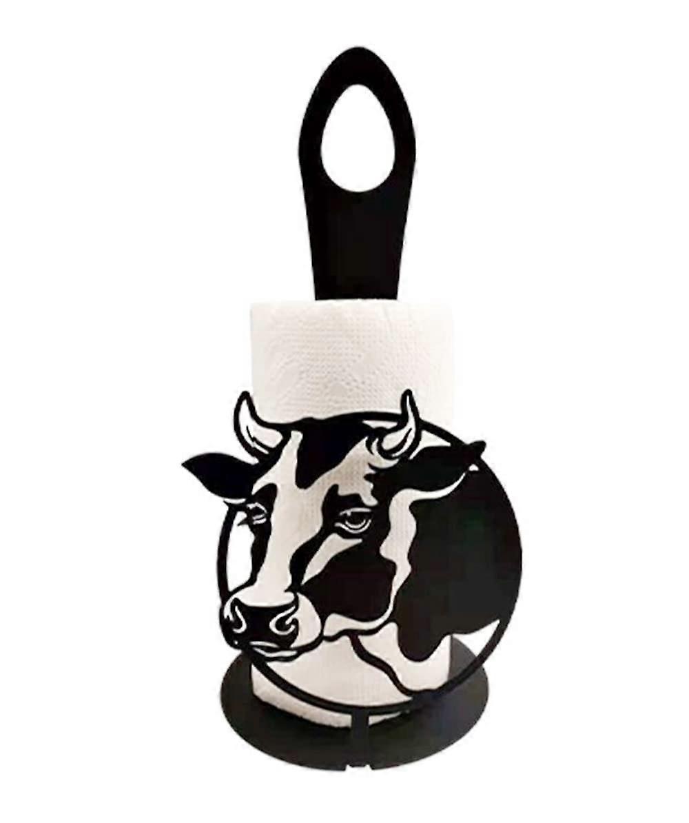 Iron Paper Towel Holder - Decorative Rack for Kitchen & Home Use
