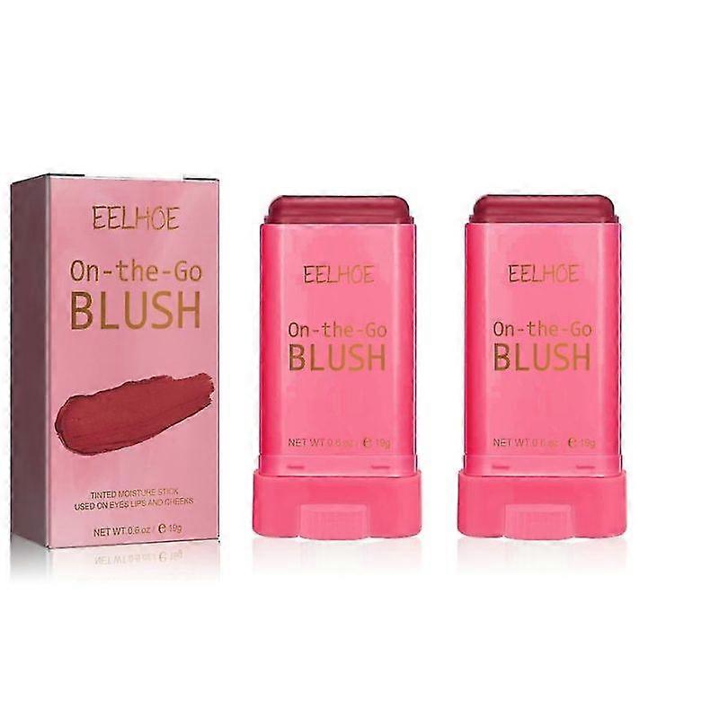 2pcs Soft Cream Blush Makeup,Liquid Blush for Cheeks,Smudge-Proof,Natural-Looking